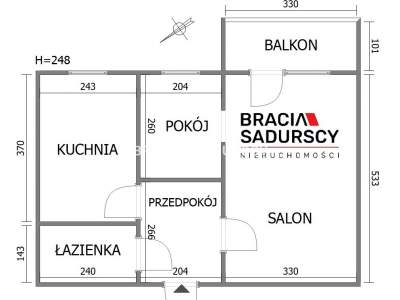         Wohnungen zum Kaufen, Kraków, Brogi | 40 mkw