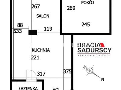         Apartamentos para Alquilar, Kraków, Kokosowa | 26 mkw