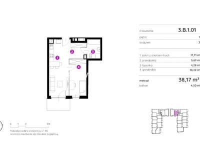         Flats for Sale, Kraków, Rydlówka | 38 mkw