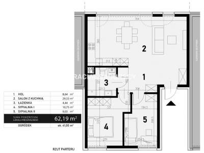         Apartamentos para Alquilar, Kraków, Jasnogórska  | 62 mkw