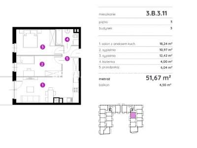         Apartamentos para Alquilar, Kraków, Rydlówka | 51 mkw