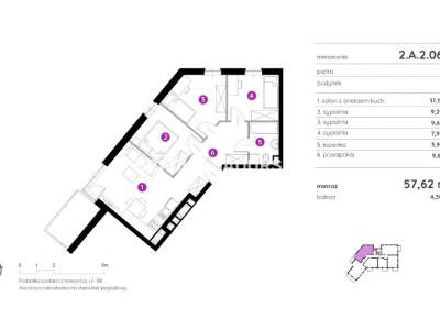         Apartamentos para Alquilar, Kraków, Rydlówka | 57 mkw