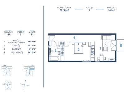         Apartamentos para Alquilar, Kraków, Bunscha | 52 mkw