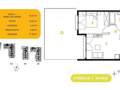         Wohnungen zum Kaufen, Kraków, 29 Listopada - Okolice | 35 mkw