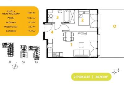         Apartamentos para Alquilar, Kraków, 29 Listopada - Okolice | 36 mkw