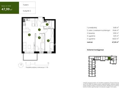         Apartamentos para Alquilar, Kraków, Pękowicka | 47 mkw