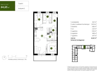         Квартиры для Продажа, Kraków, Pękowicka | 64 mkw