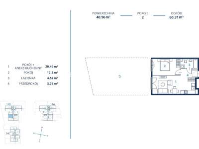         Квартиры для Продажа, Kraków, Bunscha | 40 mkw