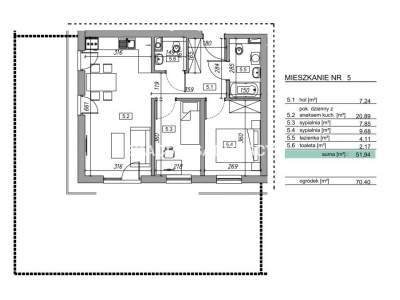         Mieszkania na Sprzedaż, Myślenice (Gw), Słowińska | 45 mkw