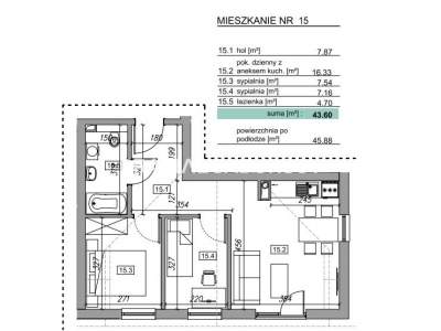         Mieszkania na Sprzedaż, Myślenice (Gw), Słowińska | 45 mkw