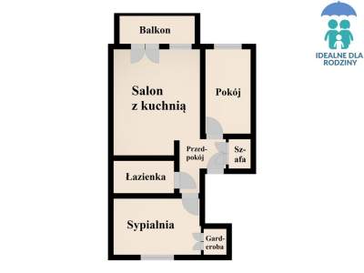         Apartamentos para Alquilar, Kraków, Lubostroń | 56.5 mkw