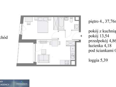        Apartamentos para Alquilar, Kraków, Stefana Banacha | 37.76 mkw