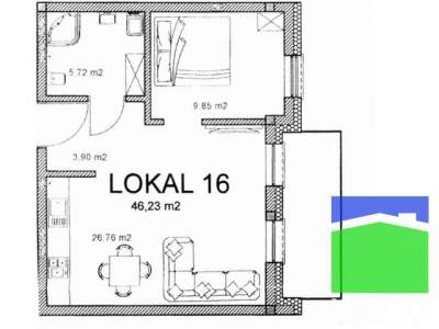         Apartamentos para Alquilar, Pabianicki, Warszawska | 46 mkw