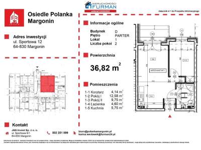                                     Mieszkania na Sprzedaż  Margonin
                                     | 36 mkw