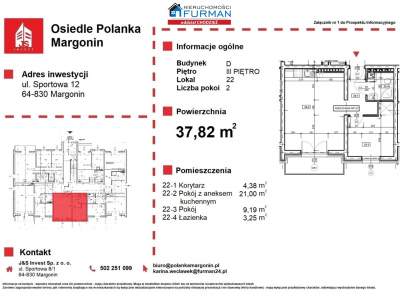                                     Квартиры для Продажа  Margonin
                                     | 37 mkw