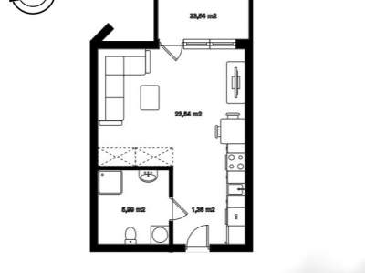         Apartamentos para Alquilar, Gdańsk, Siennicka | 29.68 mkw