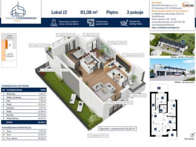         Casas para Alquilar, Ostrołęka, Stefana Żeromskiego | 80 mkw