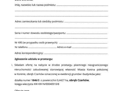         участок для Продажа, Konin, Kazimierza Błaszaka | 4427 mkw