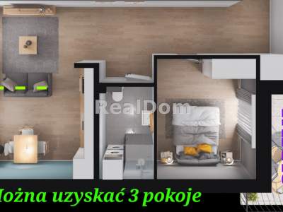         Apartamentos para Alquilar, Kraków, Radzikowskiego | 53 mkw