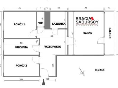         Flats for Sale, Kraków, Jabłonkowska | 56 mkw