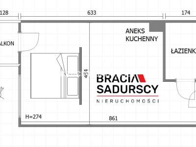         Apartamentos para Alquilar, Kraków, Kościuszki | 36 mkw