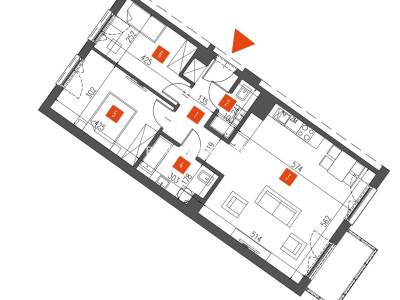         Apartamentos para Alquilar, Kraków, Teligi | 66 mkw