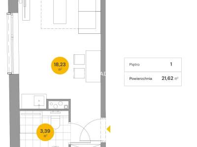         Apartamentos para Alquilar, Kraków, Wita Stwosza | 21 mkw