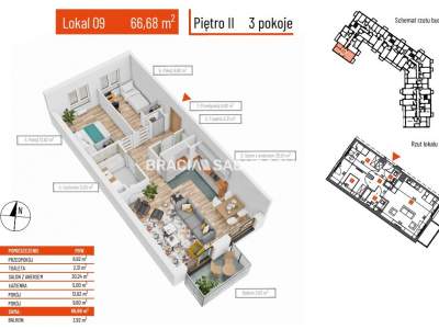         Apartamentos para Alquilar, Kraków, Teligi | 66 mkw