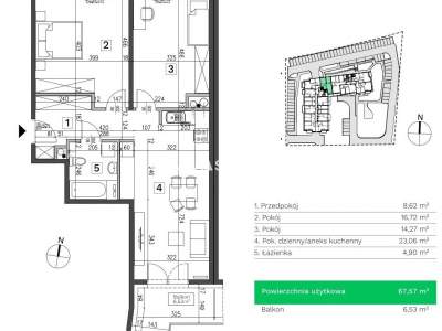         Apartamentos para Alquilar, Kraków, Wincentego Witosa | 67 mkw