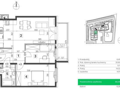         Apartamentos para Alquilar, Kraków, Wincentego Witosa | 60 mkw