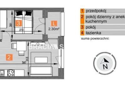         Квартиры для Продажа, Kraków, Os. Piastów | 36 mkw