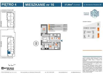         Квартиры для Продажа, Kraków, Os. Piastów | 37 mkw