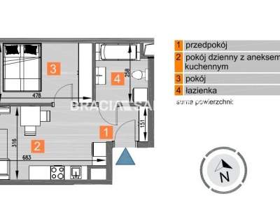         Квартиры для Продажа, Kraków, Os. Piastów | 41 mkw