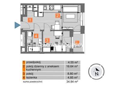         Flats for Sale, Kraków, Os. Piastów | 34 mkw