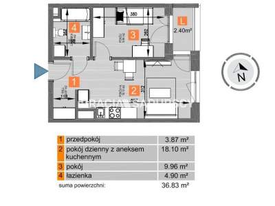         Квартиры для Продажа, Kraków, Os. Piastów | 36 mkw