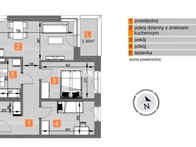         Apartamentos para Alquilar, Kraków, Os. Piastów | 60 mkw