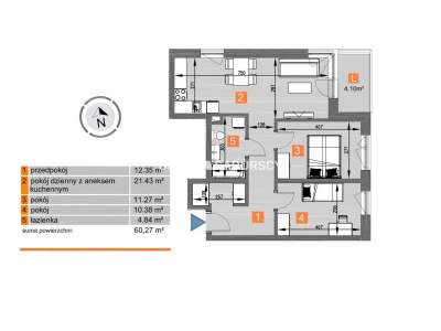         Apartamentos para Alquilar, Kraków, Os. Piastów | 60 mkw