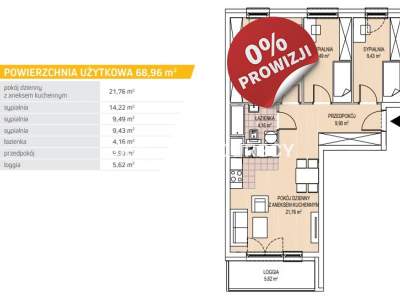         Flats for Sale, Kraków, Kamieńskiego - Okolice | 68 mkw