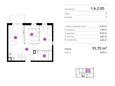         Apartamentos para Alquilar, Kraków, Rydlówka | 51 mkw