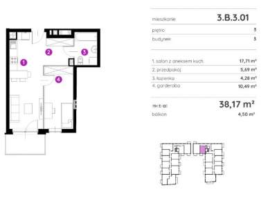         Apartamentos para Alquilar, Kraków, Rydlówka | 38 mkw