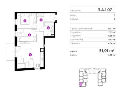         Apartamentos para Alquilar, Kraków, Rydlówka | 51 mkw