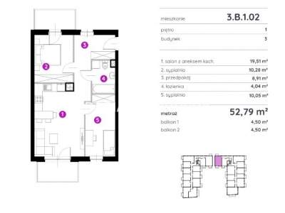         Apartamentos para Alquilar, Kraków, Rydlówka | 52 mkw