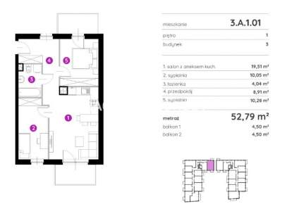         Apartamentos para Alquilar, Kraków, Rydlówka | 52 mkw