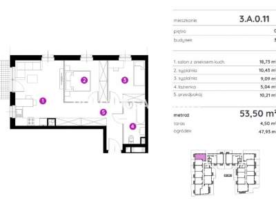         Apartamentos para Alquilar, Kraków, Rydlówka | 53 mkw