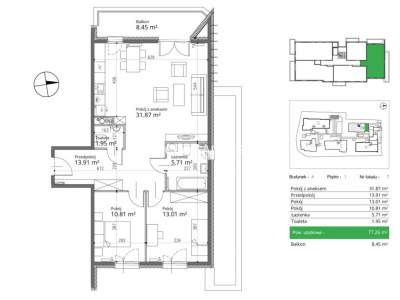         Apartamentos para Alquilar, Kraków, Armii Krajowej - Okolice | 77 mkw