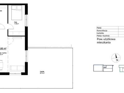         Apartamentos para Alquilar, Kraków, Bieżanów | 53 mkw