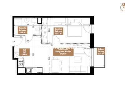         Apartamentos para Alquilar, Kraków, Zabłocie | 46 mkw