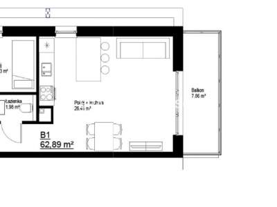         Apartamentos para Alquilar, Kraków, Bieżanów | 62 mkw