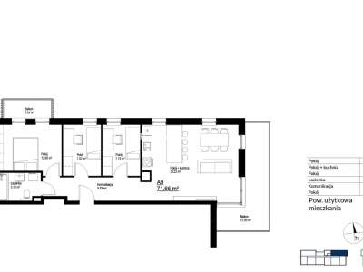         Квартиры для Продажа, Kraków, Bieżanów | 71 mkw