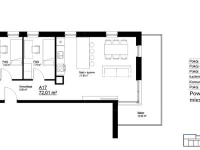         Apartamentos para Alquilar, Kraków, Bieżanów | 72 mkw